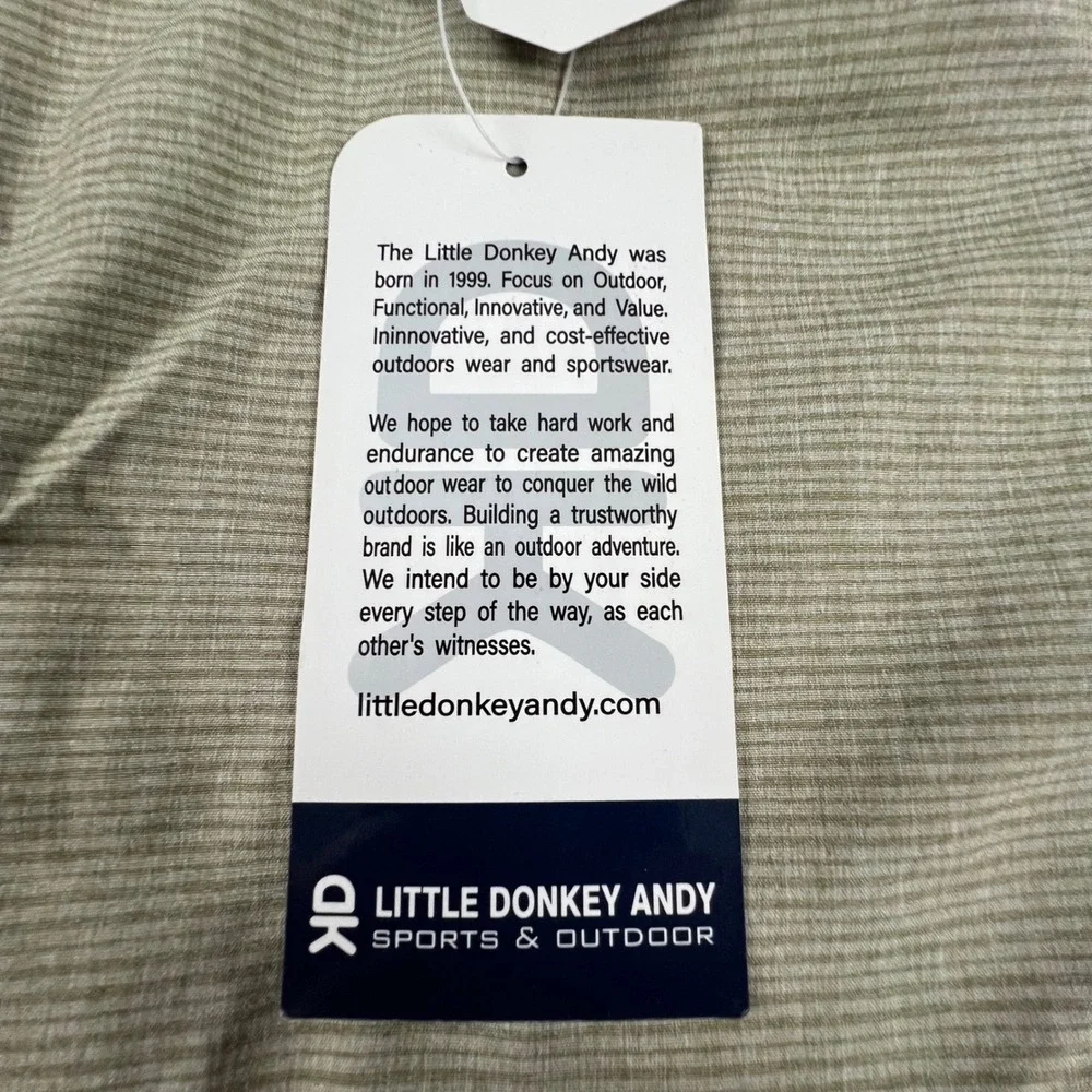Little Donkey Andy Mens Khaki Water Repellent Quick Dry Hiking Shorts Size 38